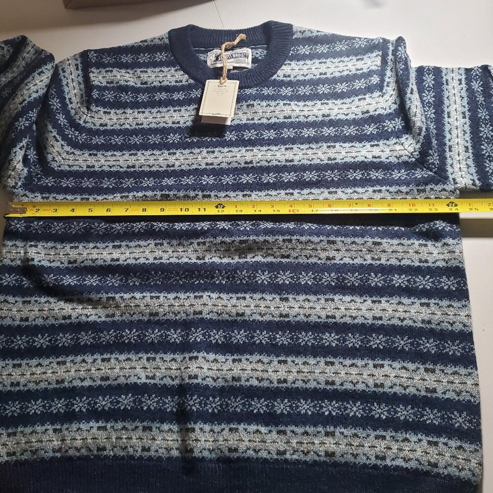 Schott Bros. NYC Fair Isle Crewneck Sweater NWT Sz XL - Picture 6 of 15